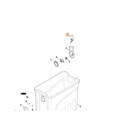 Stihl   Blokada zabezpieczająca 6013 780 1805